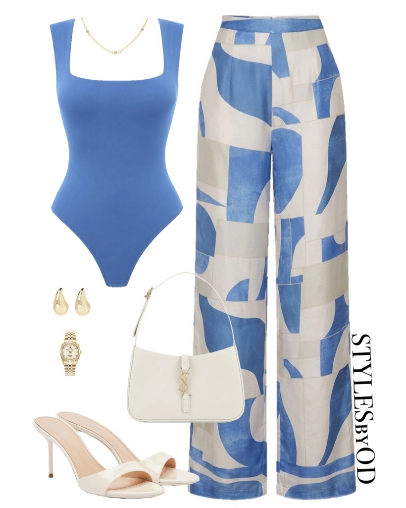 THE ELEVATED RESORT LOOK 🌊
There is something refreshing about a high-contrast blue and white palette for the warmer months. This look is the ultimate masterclass in balancing bold, artistic prints with sleek, body-skimming silhouettes for May 2026🦢

#LTKFashion #LTKHoliday #EuropeanSummer #LTKstyletip colourful outfit, vacation look, date night outfits, summer outfits

#LTKdatenight #LTKtravel #LTKsummer