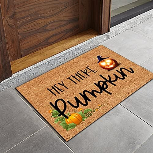 Funny Welcome Entrance Way Indoor Door Mats for Front Porch Decor Hey There Pumpkin Doormat Fall Y‘A | Amazon (US)