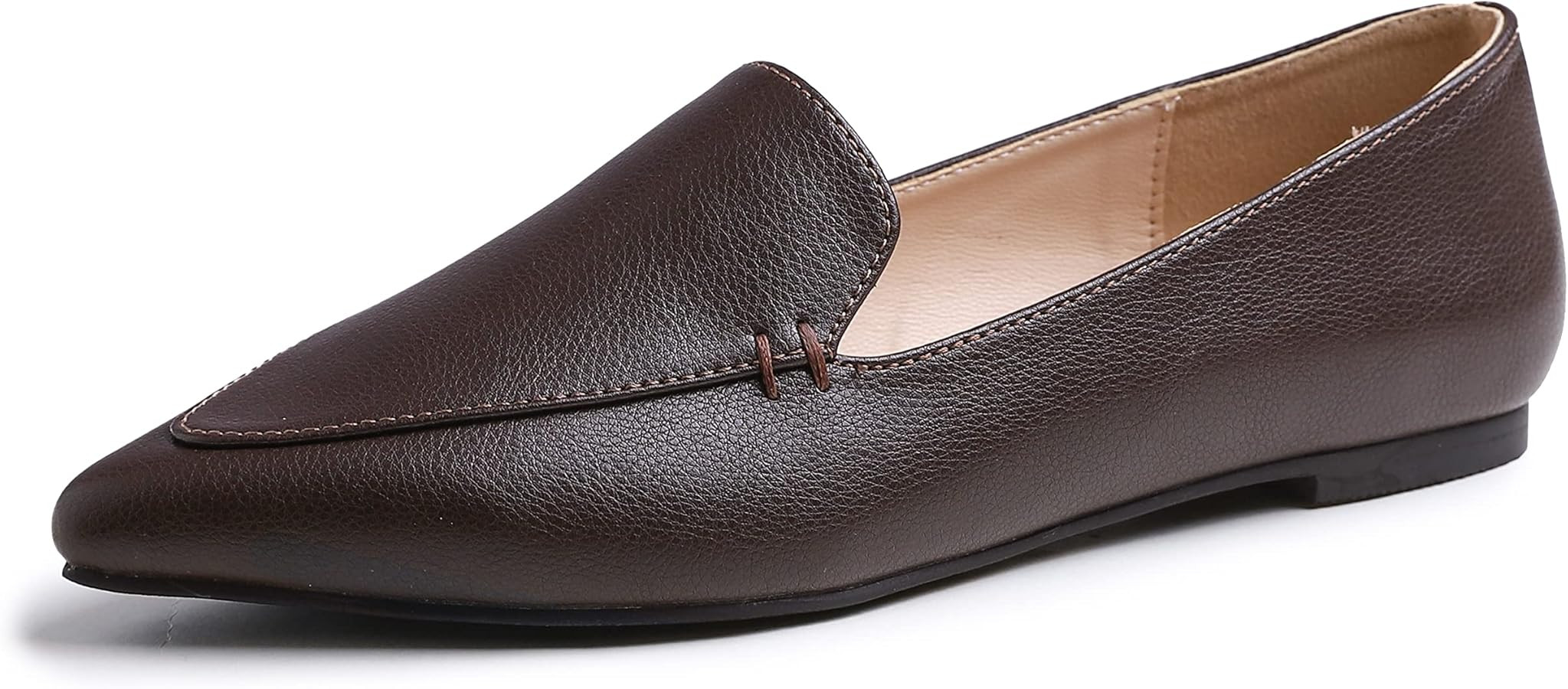 FEVERSOLE Women's Loafer Flat Pointed Fashion Slip On Comfort Driving Office Shoes | Amazon (US)