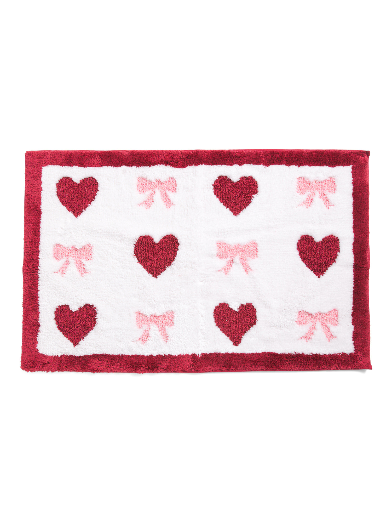 21x34 Bows And Hearts Bath Rug | Marshalls
