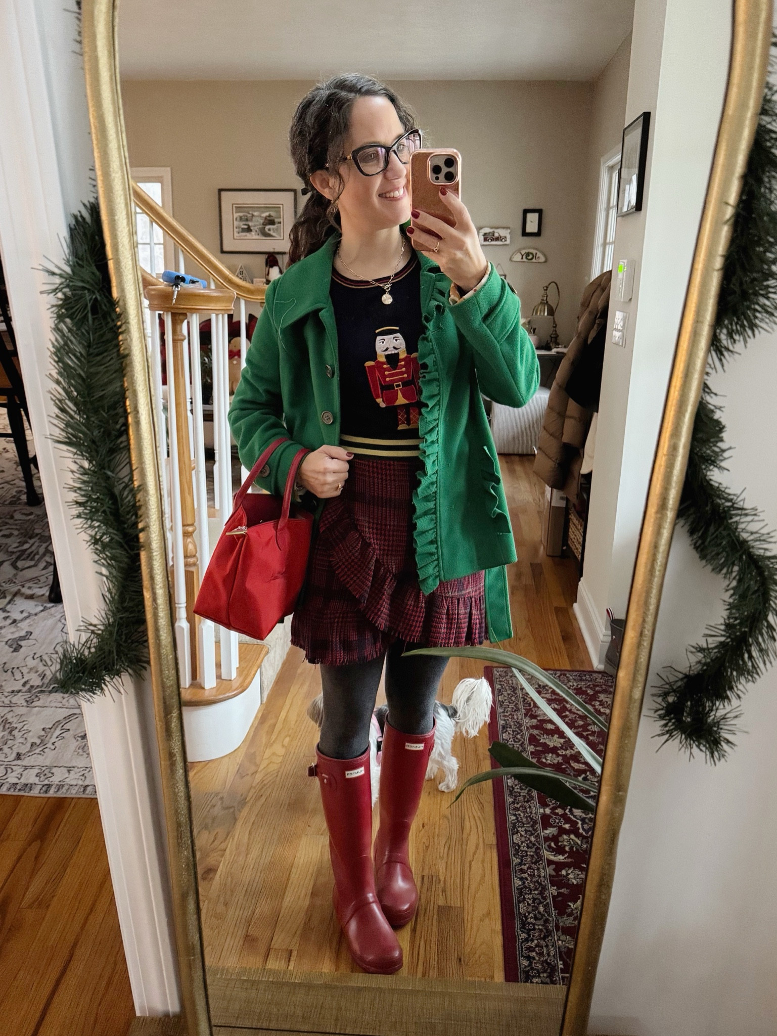 Festive holiday style for a rainy day ☔️ 

#LTKHoliday #LTKOver40 #LTKSeasonal