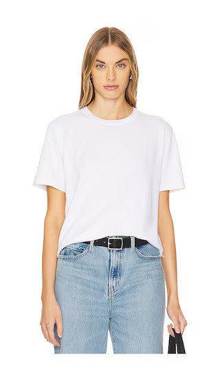 Cotton Cashmere Short Sleeve Tee in White | Revolve Clothing (Global)