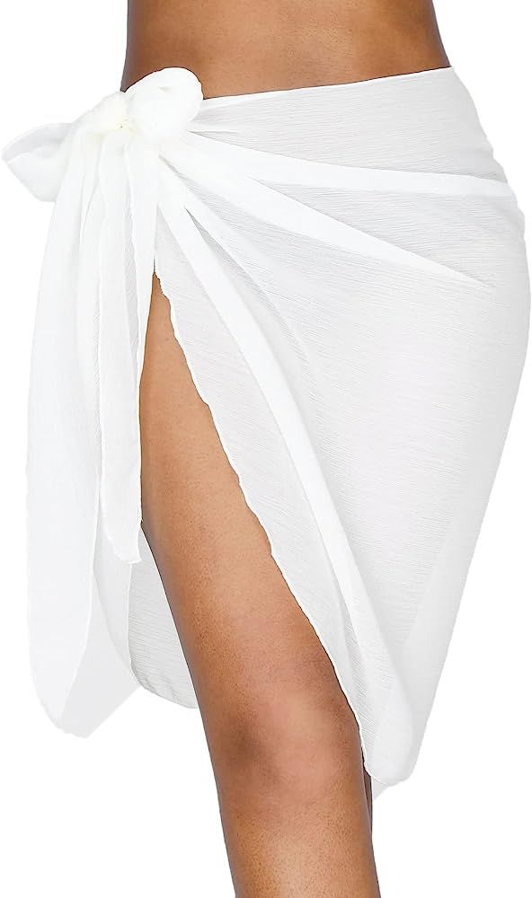 milkfeel Beach Sarong Coverups for Women Bathing Suit Cover Up Skirt Swimsuit Wraps Bikini | Amazon (US)