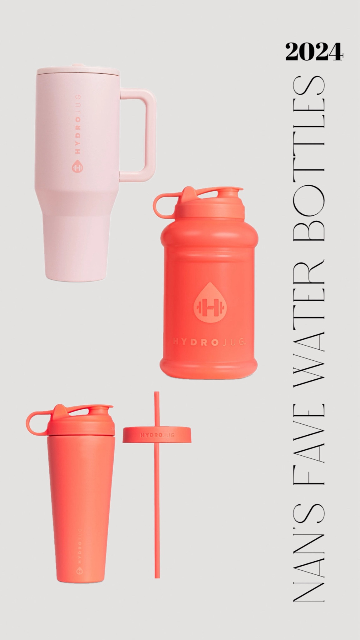 Love all of these for different reasons! 

Check them out! 

https://www.thehydrojug.com/collections/all-products/products/pink-sand-traveler

https://www.thehydrojug.com/collections/all-products/products/neon-coral-stainless-hydroshkr



#LTKGiftGuide #LTKfitness #LTKfindsunder50
