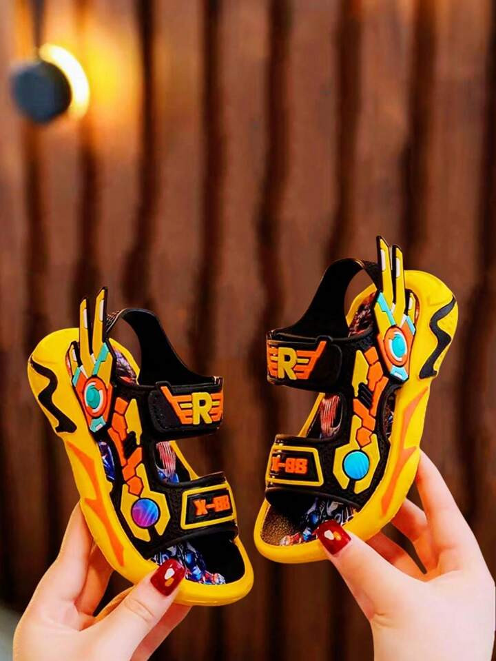 TEEOEC Boys' Sports Sandals 2024 New Summer Anti-Slip Lightweight Stylish Wear-Resistant Soft Sol... | SHEIN