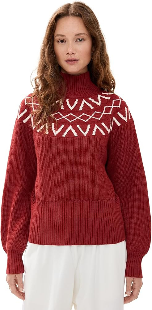 Varley Women's Marcie Fair Isle Yoke Knit Sweater | Amazon (US)