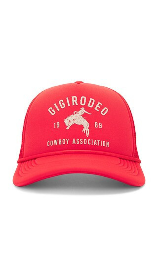 Gigi Pip Rodeo Trucker in Red. | Revolve Clothing (Global)