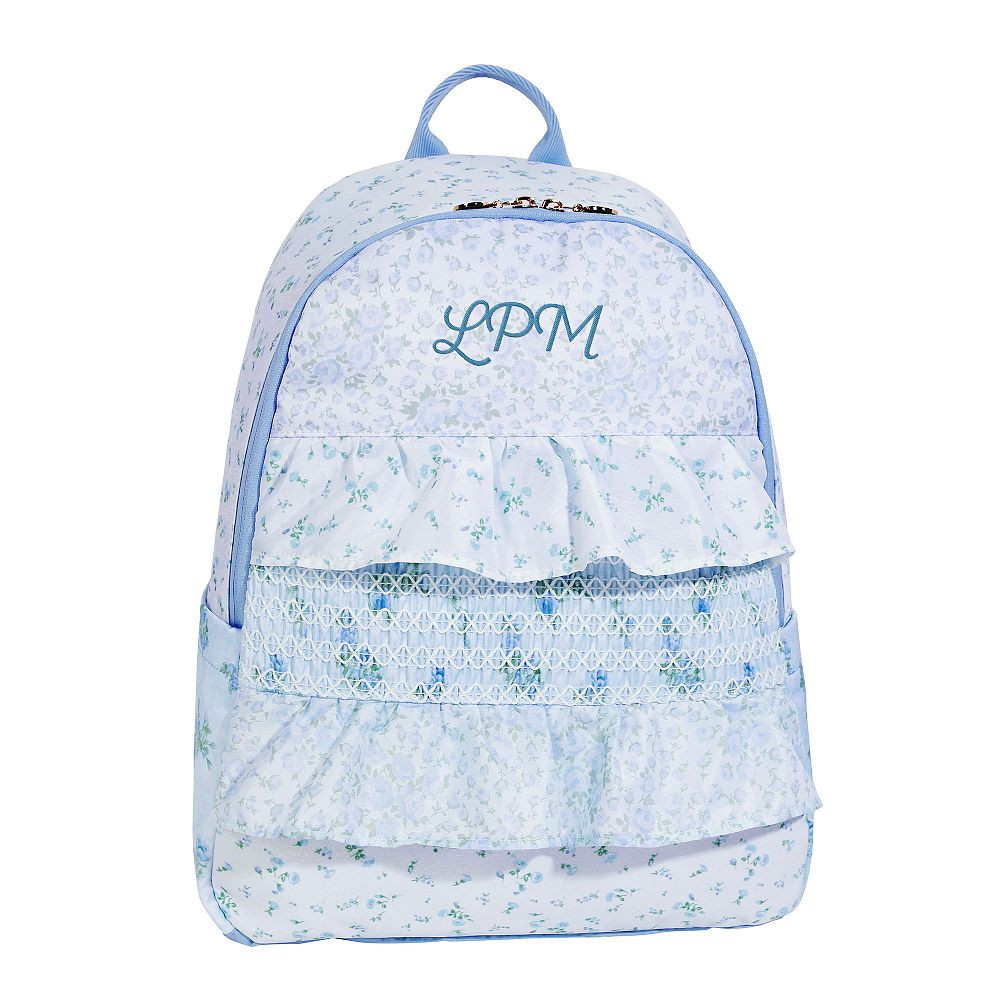 Colby LoveShackFancy Prairie Blue Ditsy Ruffle Backpack | Pottery Barn Teen
