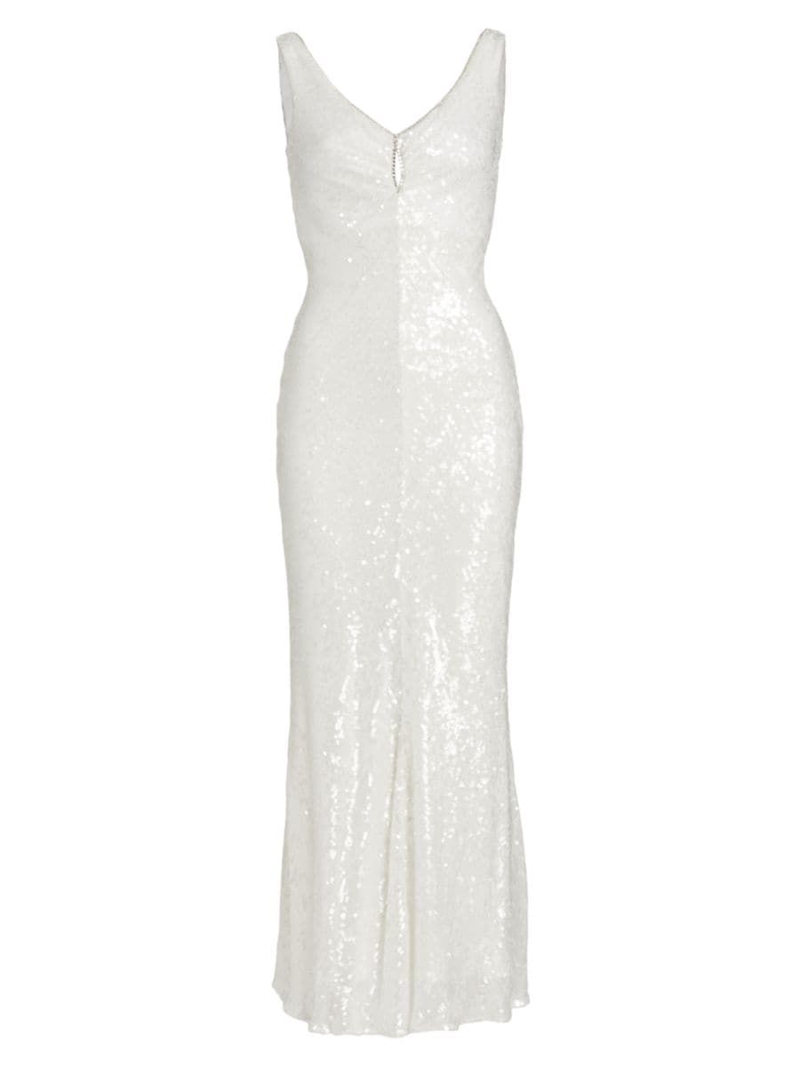 Markarian The Date Sequined Slip Dress | Saks Fifth Avenue