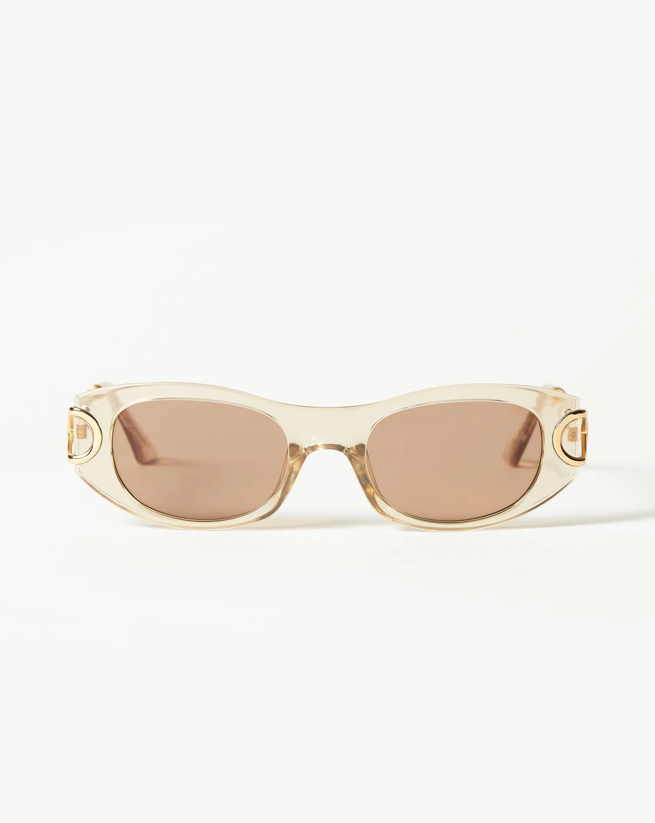 Le Specs Hydrus Link Oval Sunglasses | Fawn | Missoma US