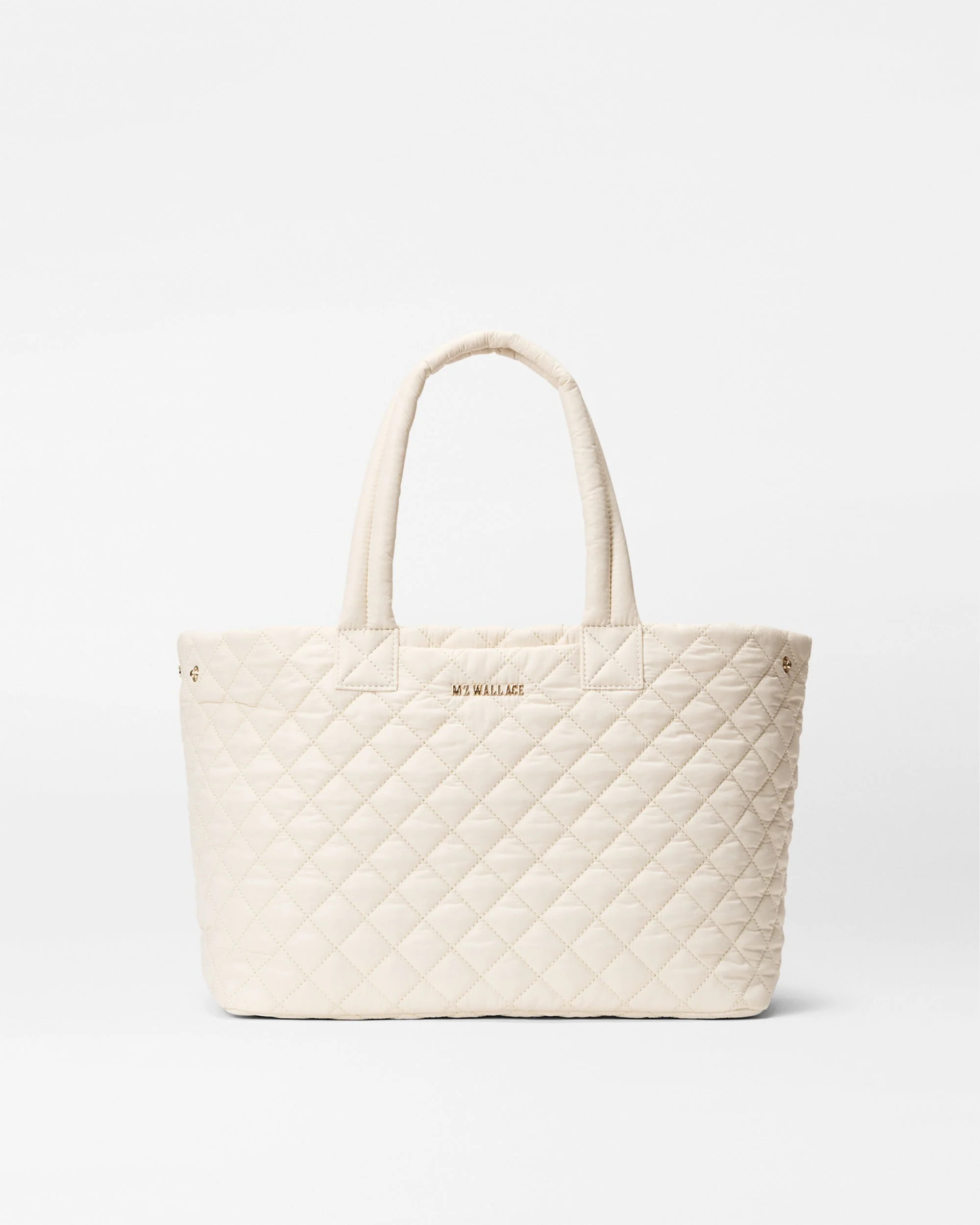 MZ Wallace Sandshell Cream Medium Metro City Tote Bag - Luxury Tote Handbags | MZ Wallace | MZ Wallace