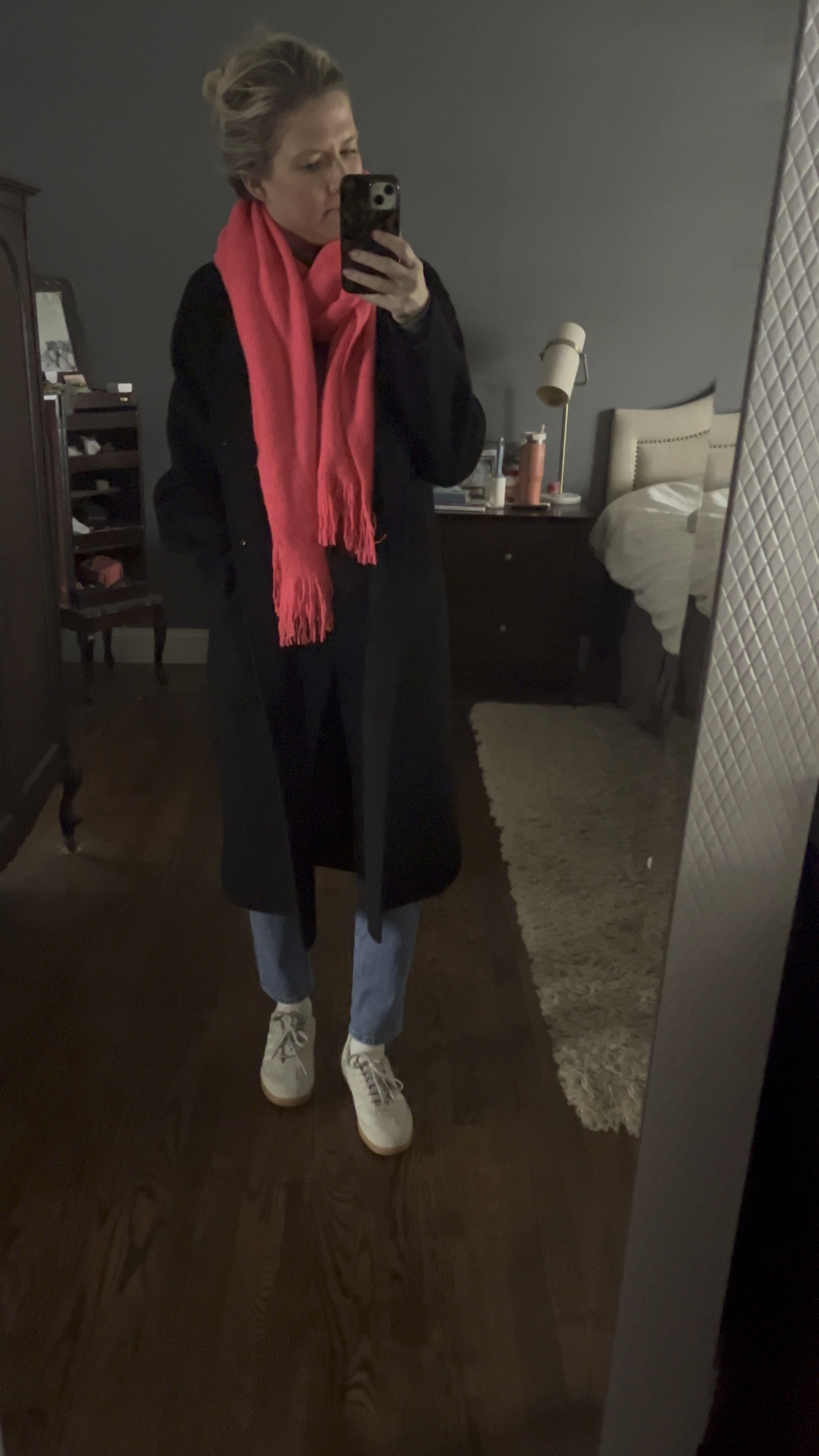 Overcoat and soccer shoes 

#LTKshoecrush #LTKover40 #LTKSeasonal