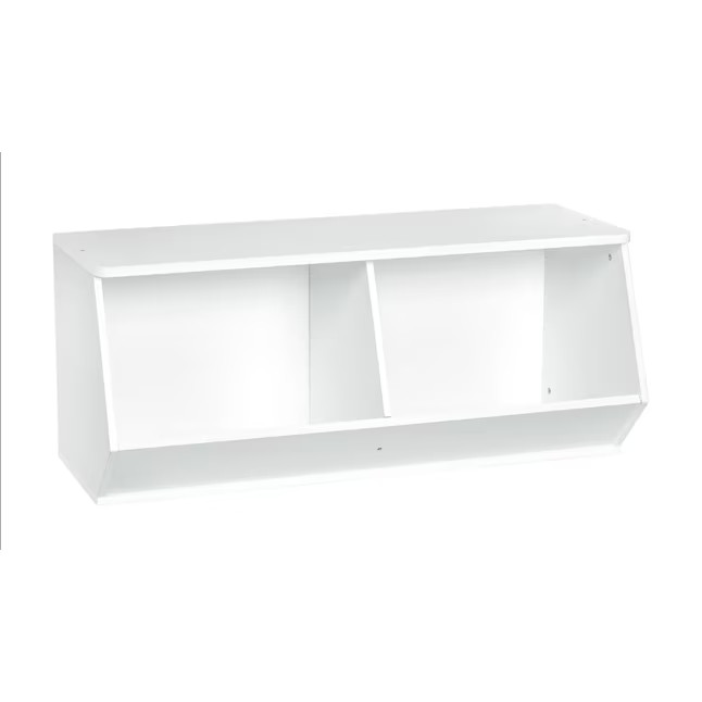 ClosetMaid KidSpace White 2-Compartment Kids Book Rack (35.83-in W x 15.12-in H x 15.41-in D) | Lowe's