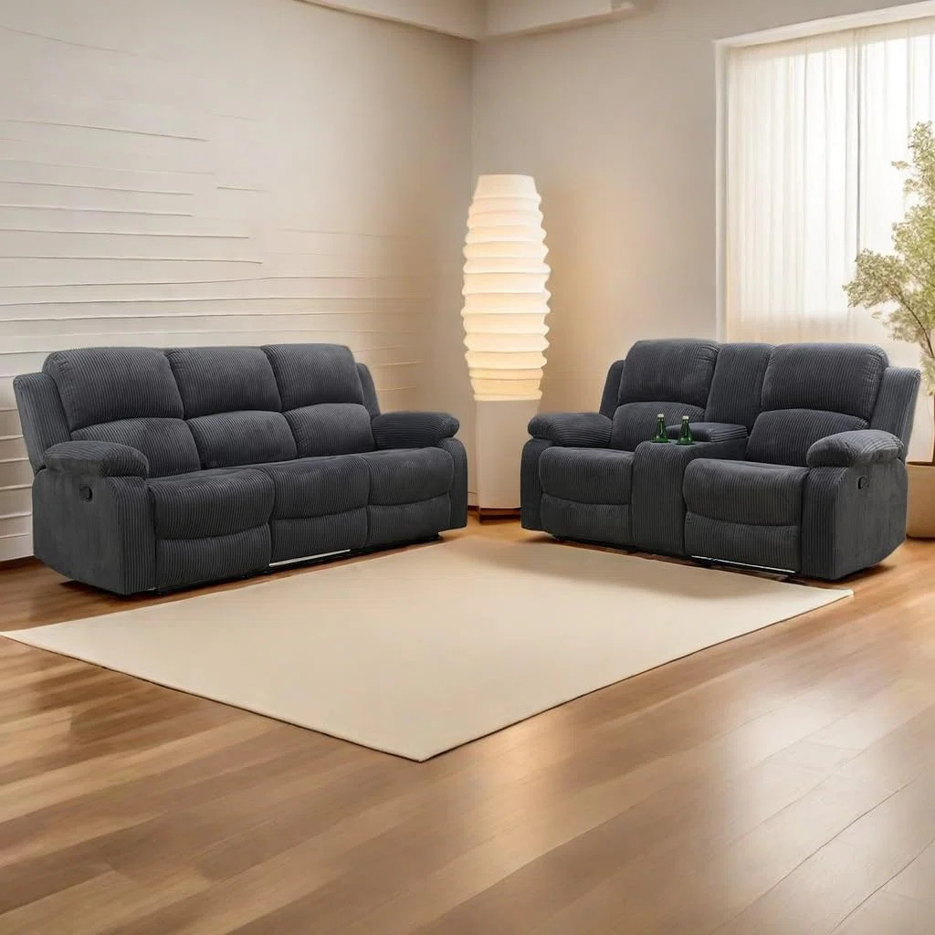 Whall 2 - Piece Fabric Manual Reclining Living Room Set (Set 0f 2) | Wayfair North America