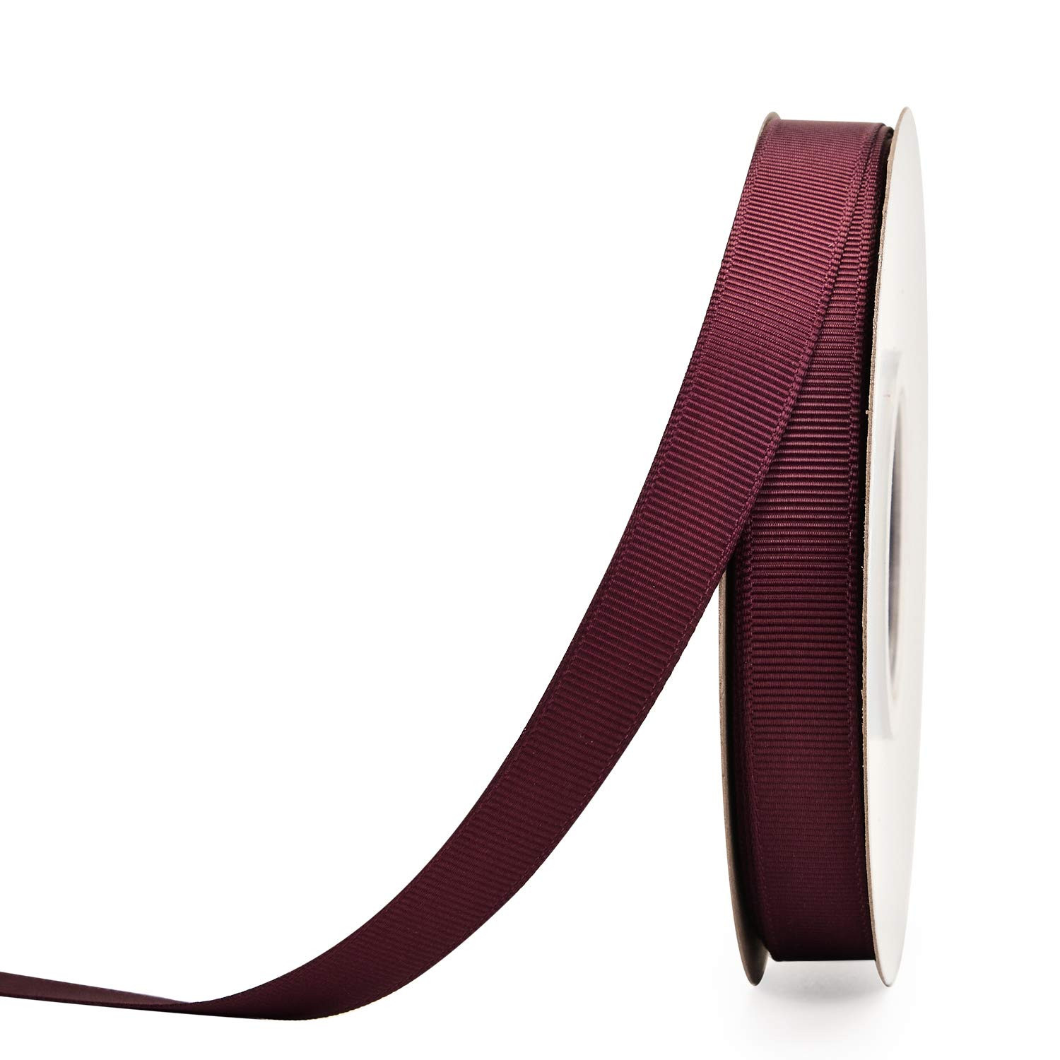 YAMA 1/2 inch Solid Grosgrain Ribbon Roll - 25 Yards for Gift Wrapping Ribbons, Burgundy | Amazon (US)