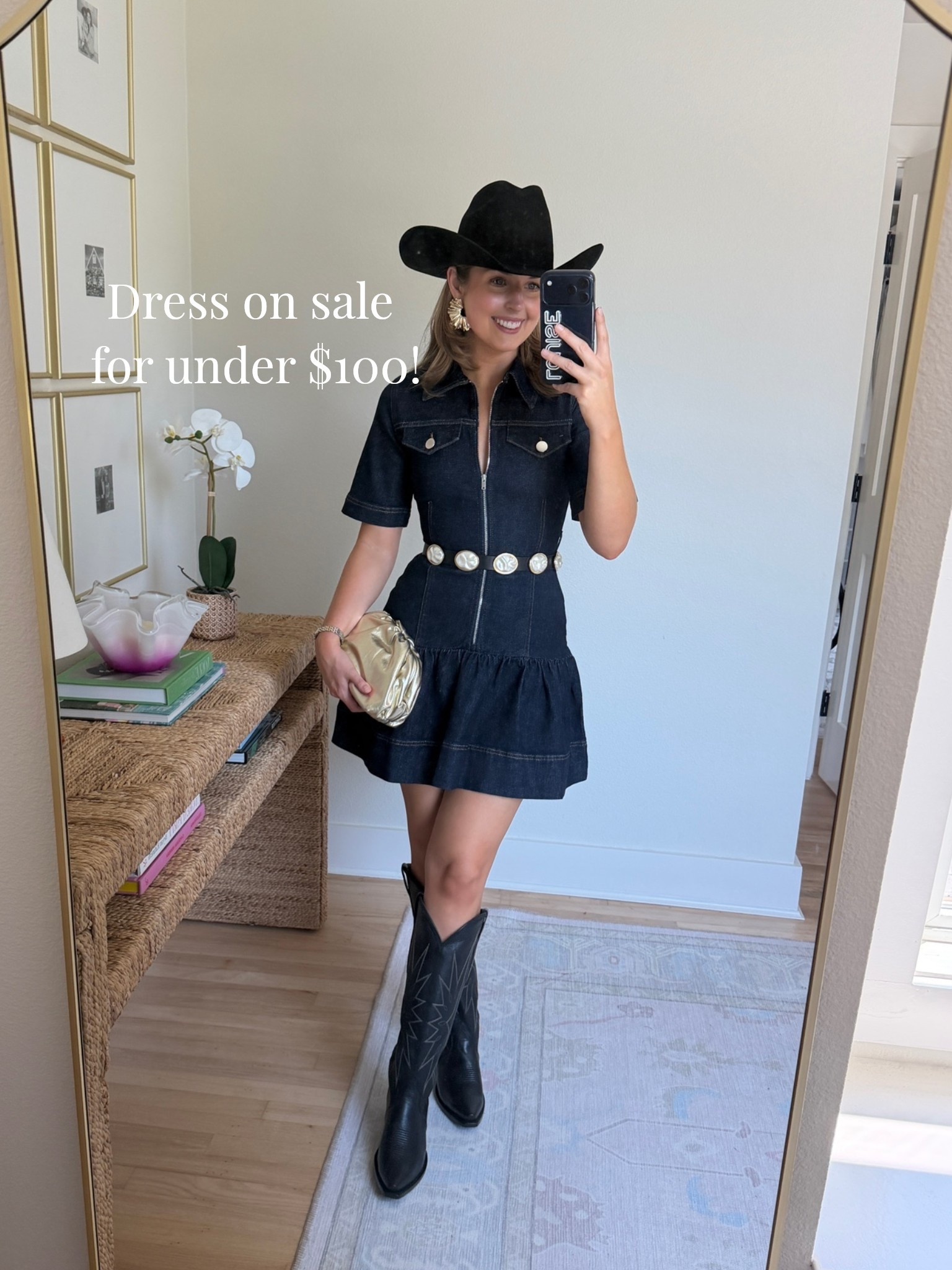 Just saw this dress is on sale! Wearing a S - runs a little snug, I suggest sizing up!