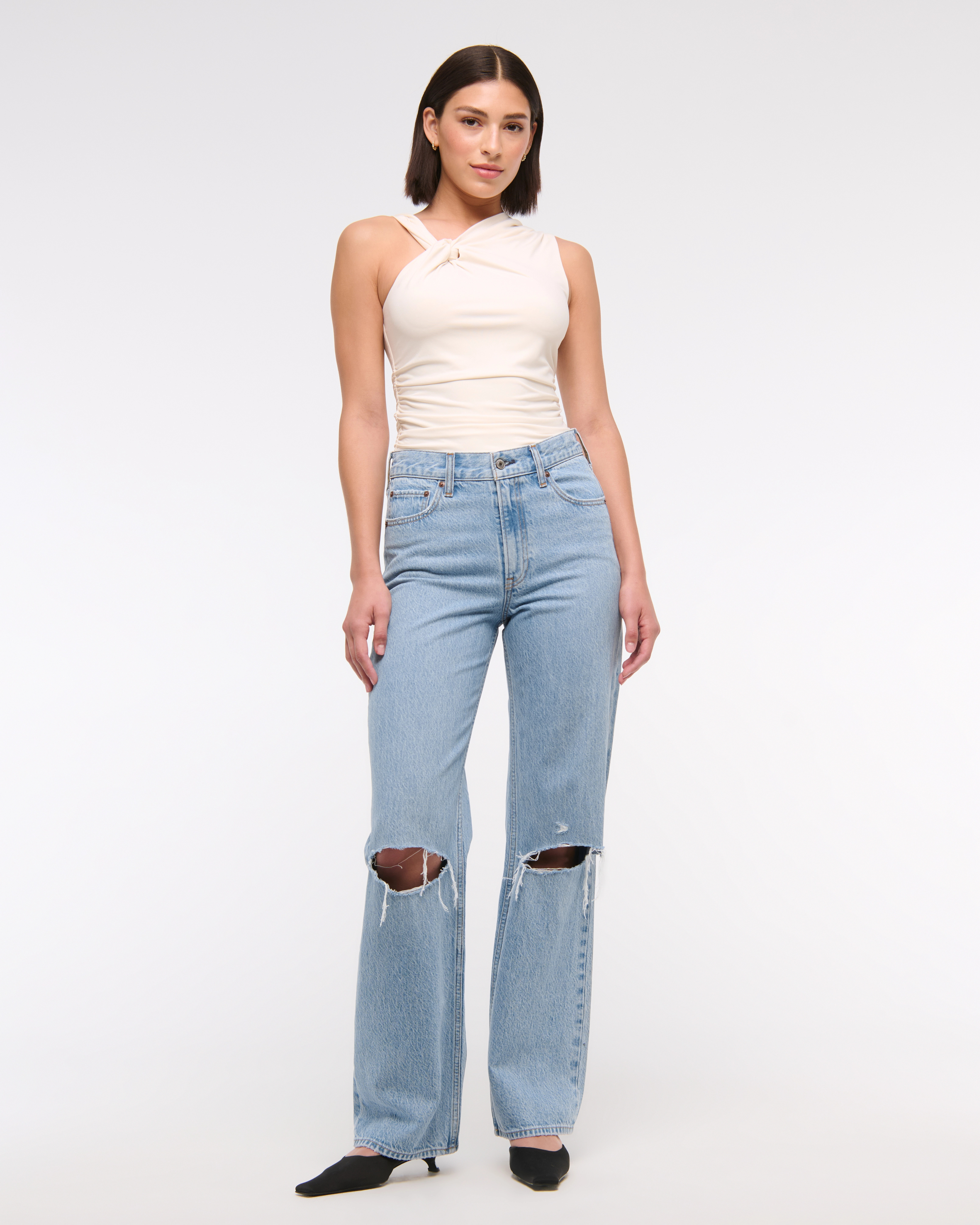 High Rise Loose Jean | Abercrombie & Fitch (US)