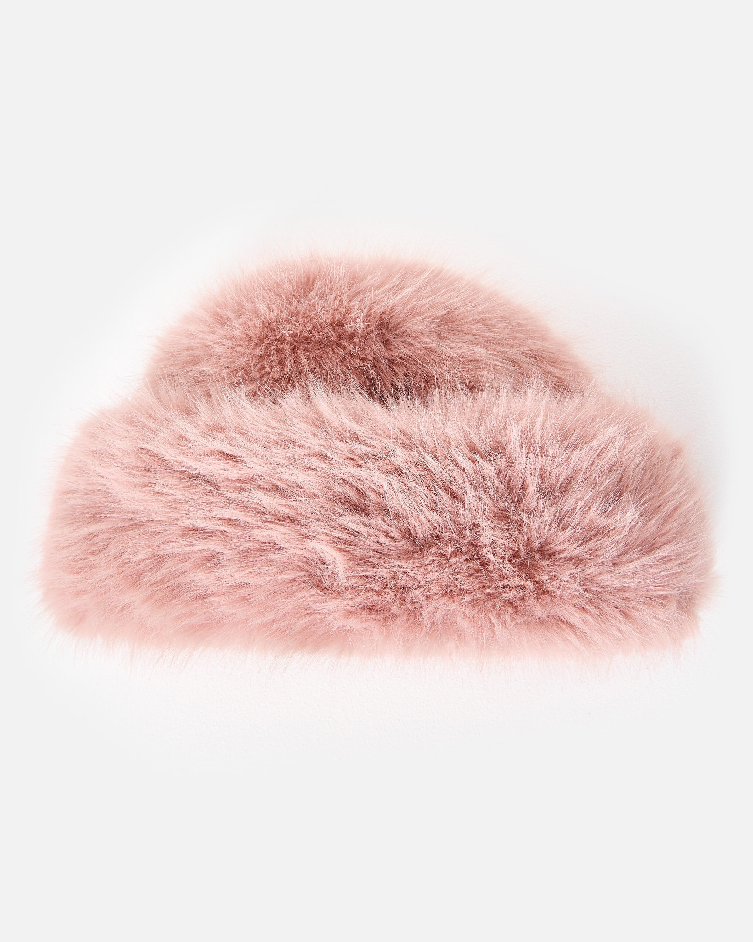 Light Pink Faux Fur Hat | Oliver Bonas | Oliver Bonas (Global)