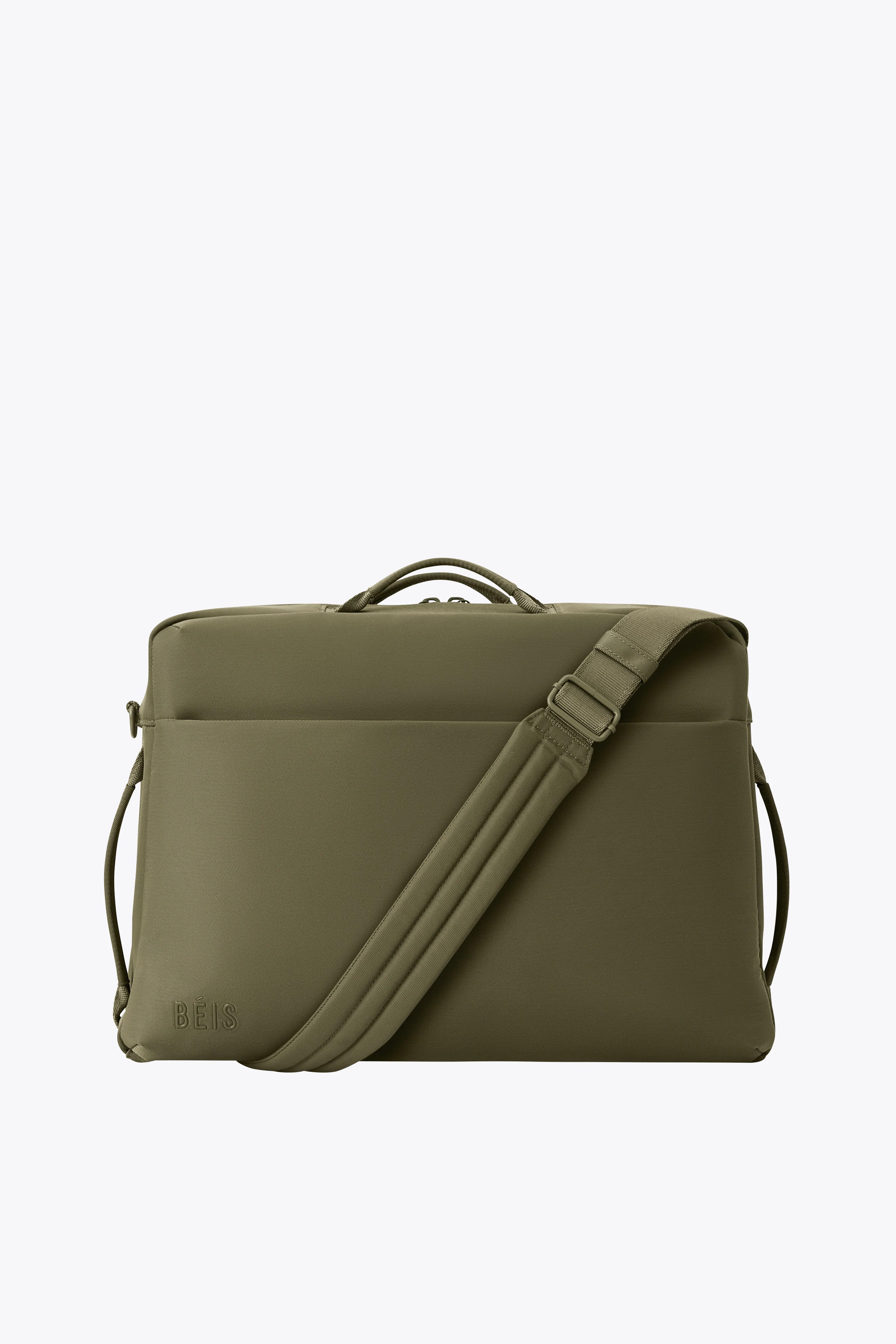 BÉIS 'The Ultimate Travel Duffle' in Olive - Personal Item Travel Duffle Bag in Olive Green | BEIS
