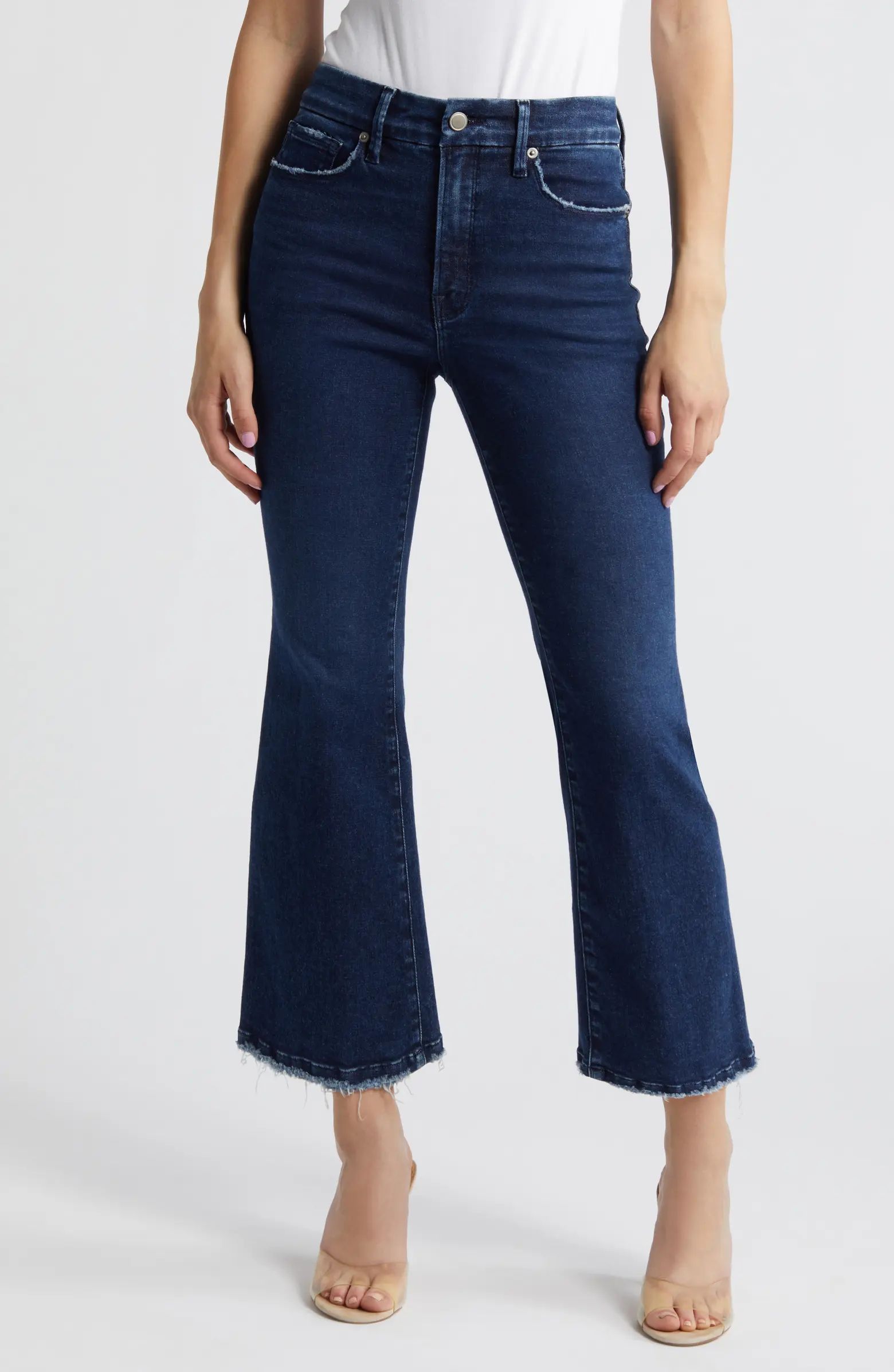 Good American Good Legs Crop Mini Bootcut Jeans | Nordstrom | Nordstrom