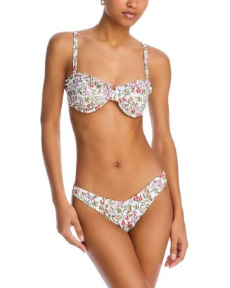 AQUA Ruffled Underwire Bikini Top & High Leg Bikini Bottom - Exclusive  | Bloomingdale's Women | Bloomingdale's (US)