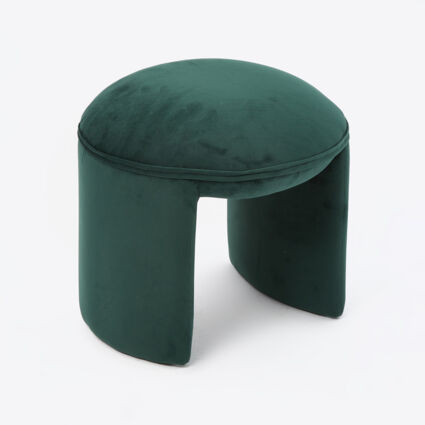 Green U Shape Footstool 40x44cm | TK Maxx