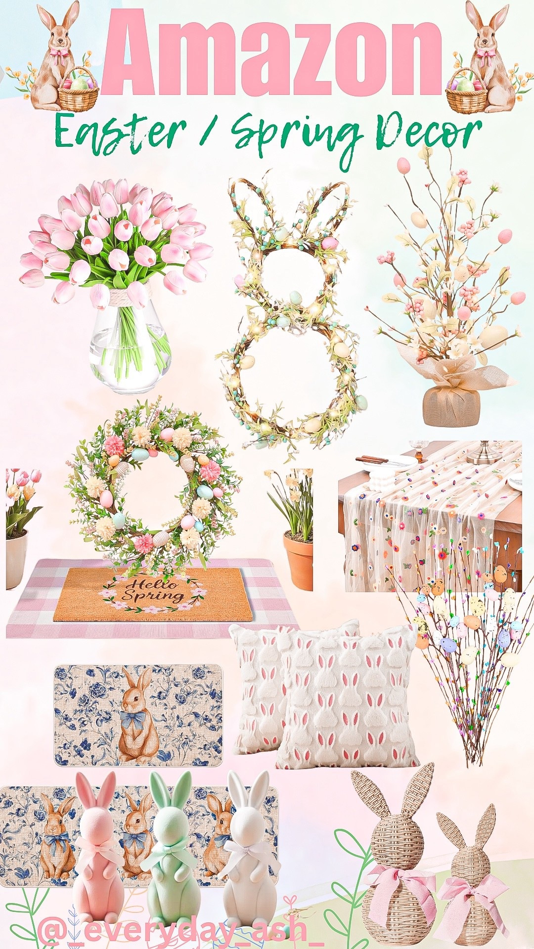 Amazon // spring + Easter decor 💗🌷

Easter decor, spring decor, Amazon finds, pastel decor 

#LTKHome #LTKSeasonal
