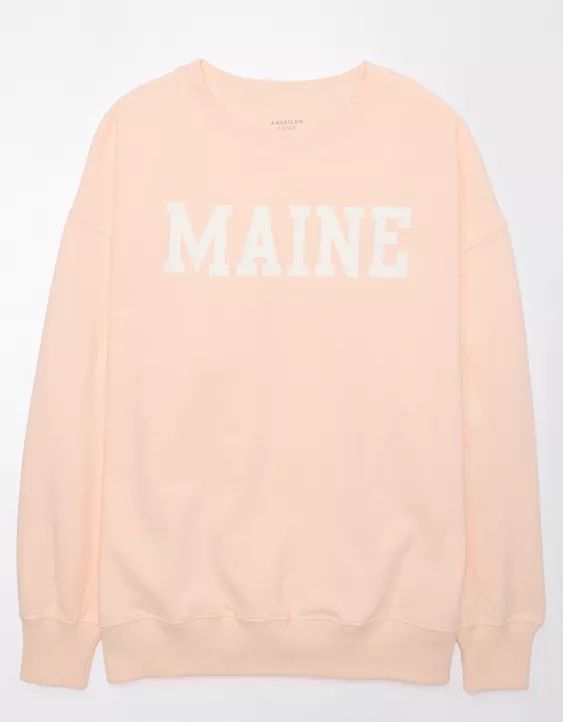 AE Oversized Maine Graphic Sweatshirt | American Eagle Outfitters (US & CA)