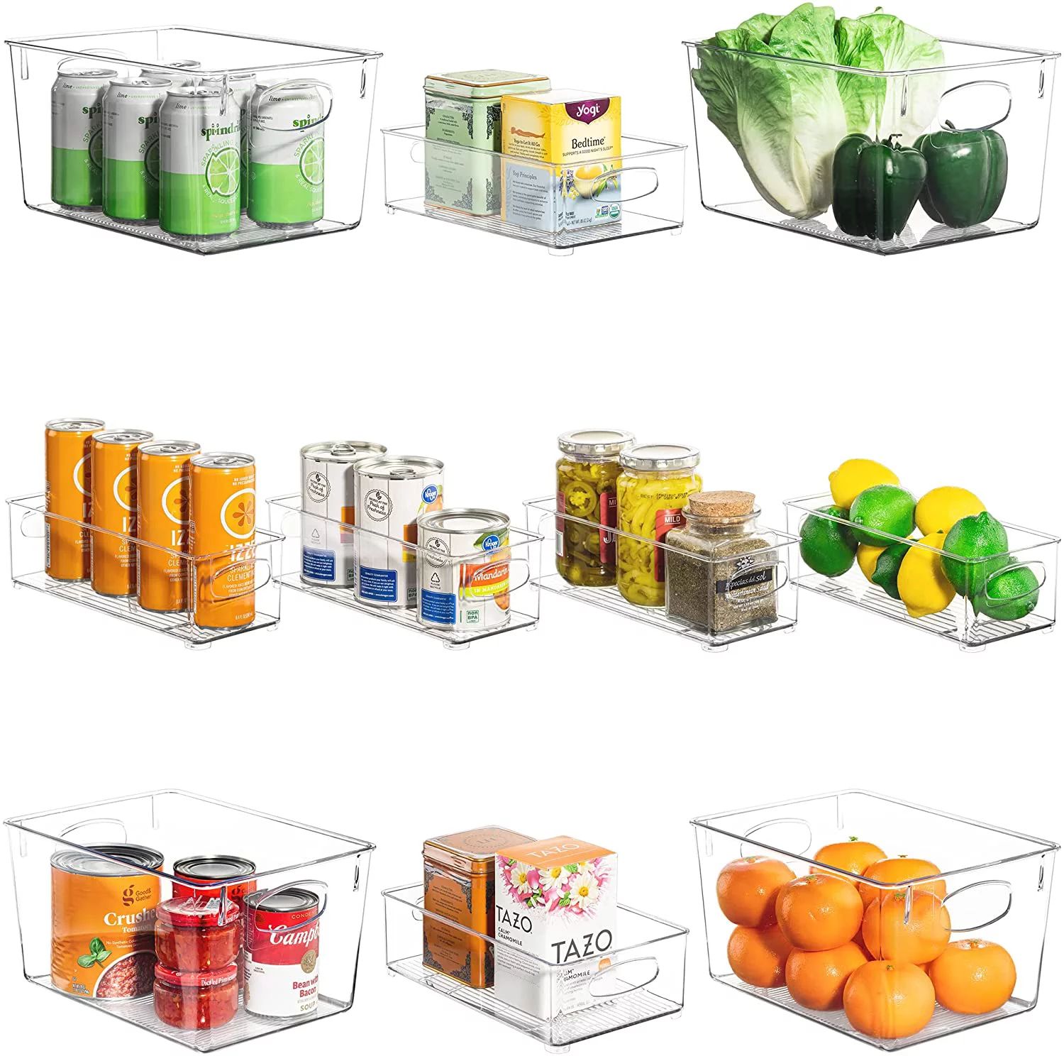 Sorbus Kitchen Pantry Organization Storage Bins for Fridge, Freezer, Food Storage, Containers for... | Walmart (US)