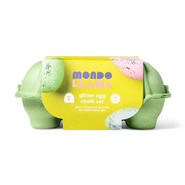 6ct Easter Glitter Egg Chalk Set - Mondo Llama™ | Target