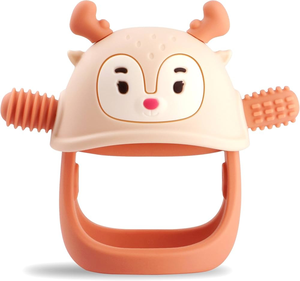 Smily Mia Teething Toys/Teethers for Babies 6-12 Months, Reindeer Baby Chew Toy 3-6 Months for Te... | Amazon (US)