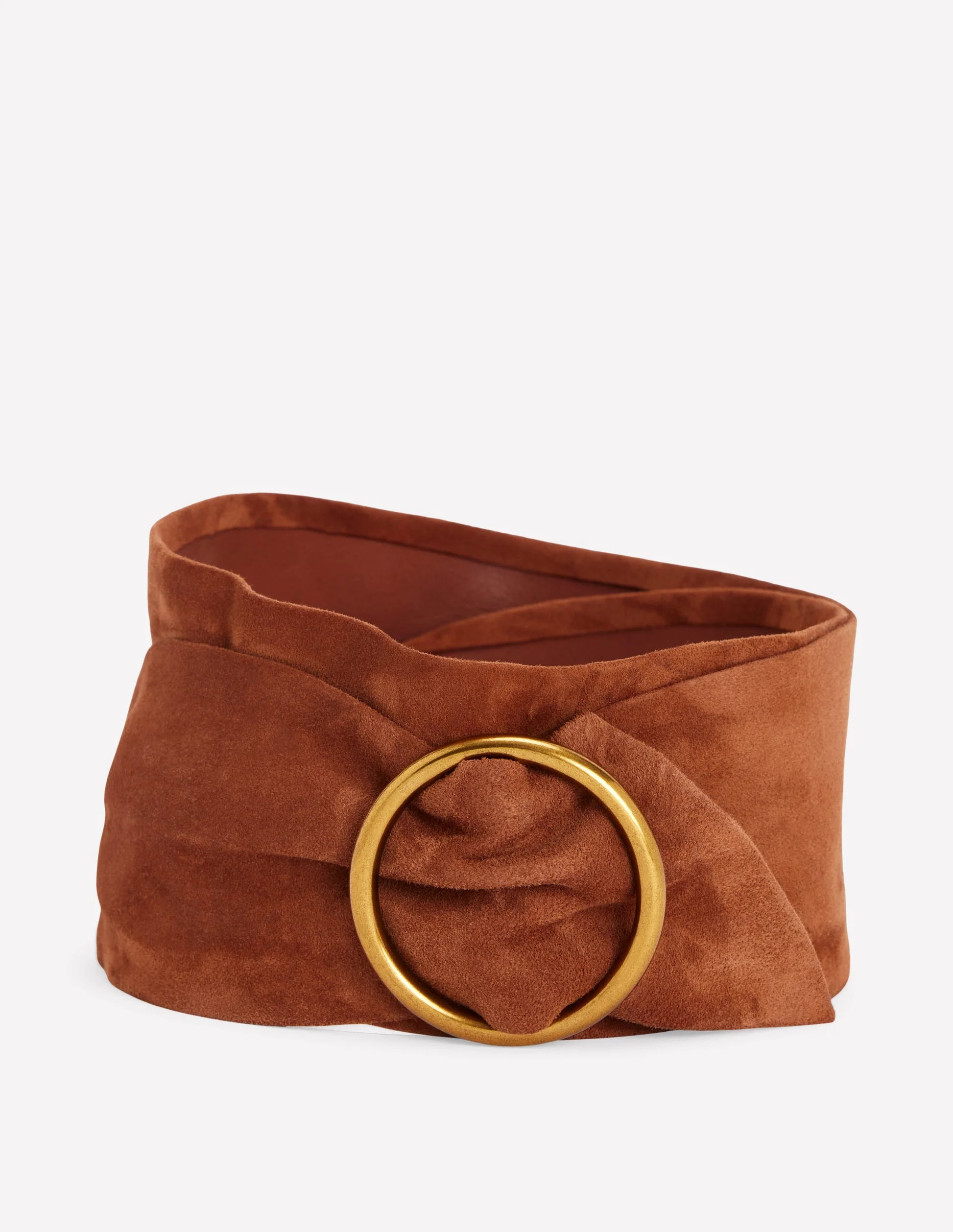 Wide Ring Waist Belt-Tan | Boden UK