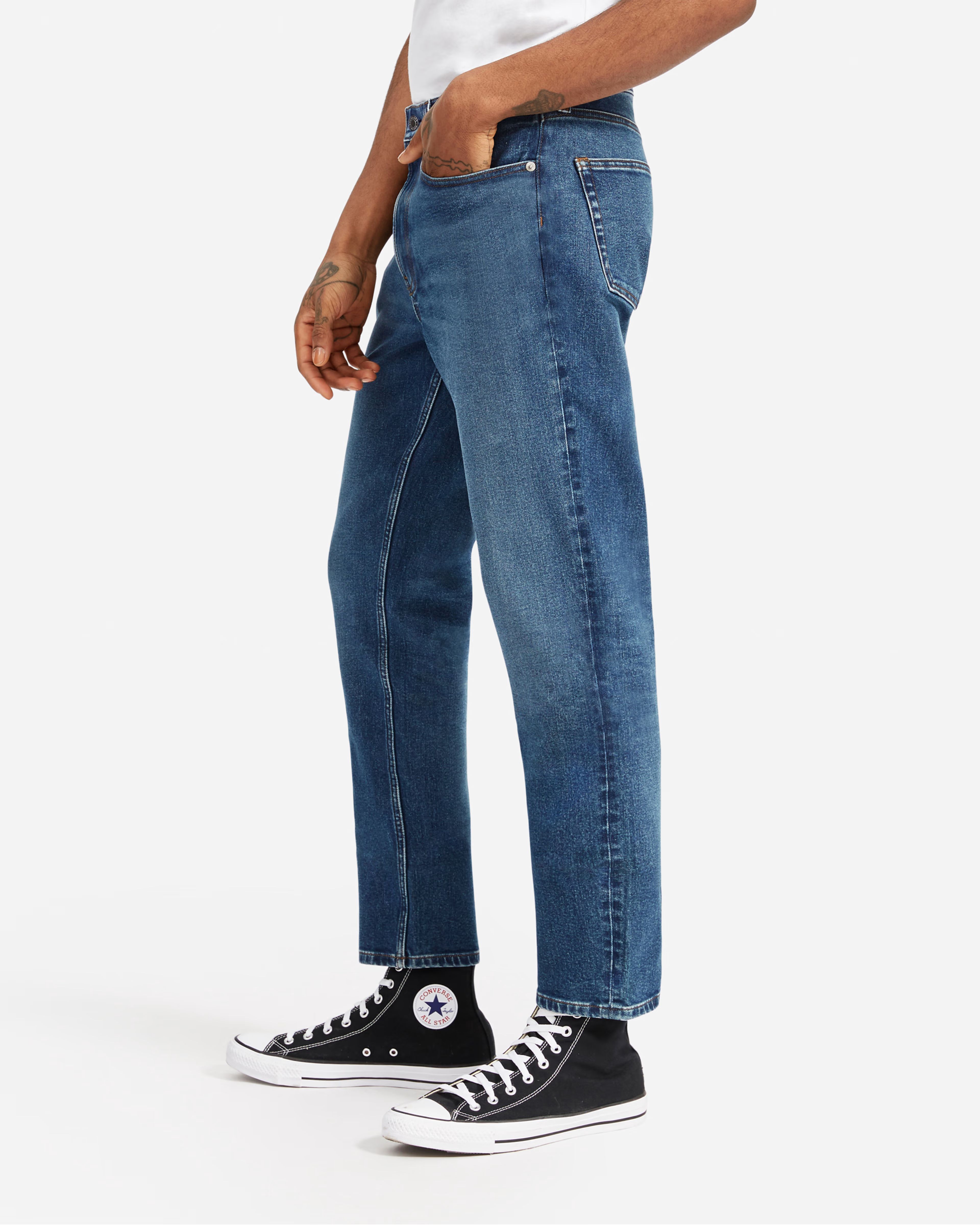 The Relaxed 4-Way Stretch Organic Jean | Uniform | Everlane