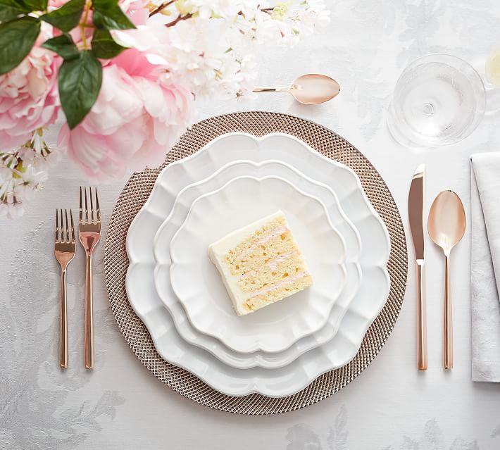 Monique Lhuillier Juliana Scalloped Appetizer Plate | Pottery Barn (US)