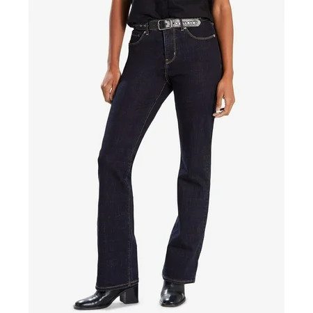 Levi s Women s Dark Wash Classic Bootcut Jeans Blue 4W x 34L | Walmart (US)