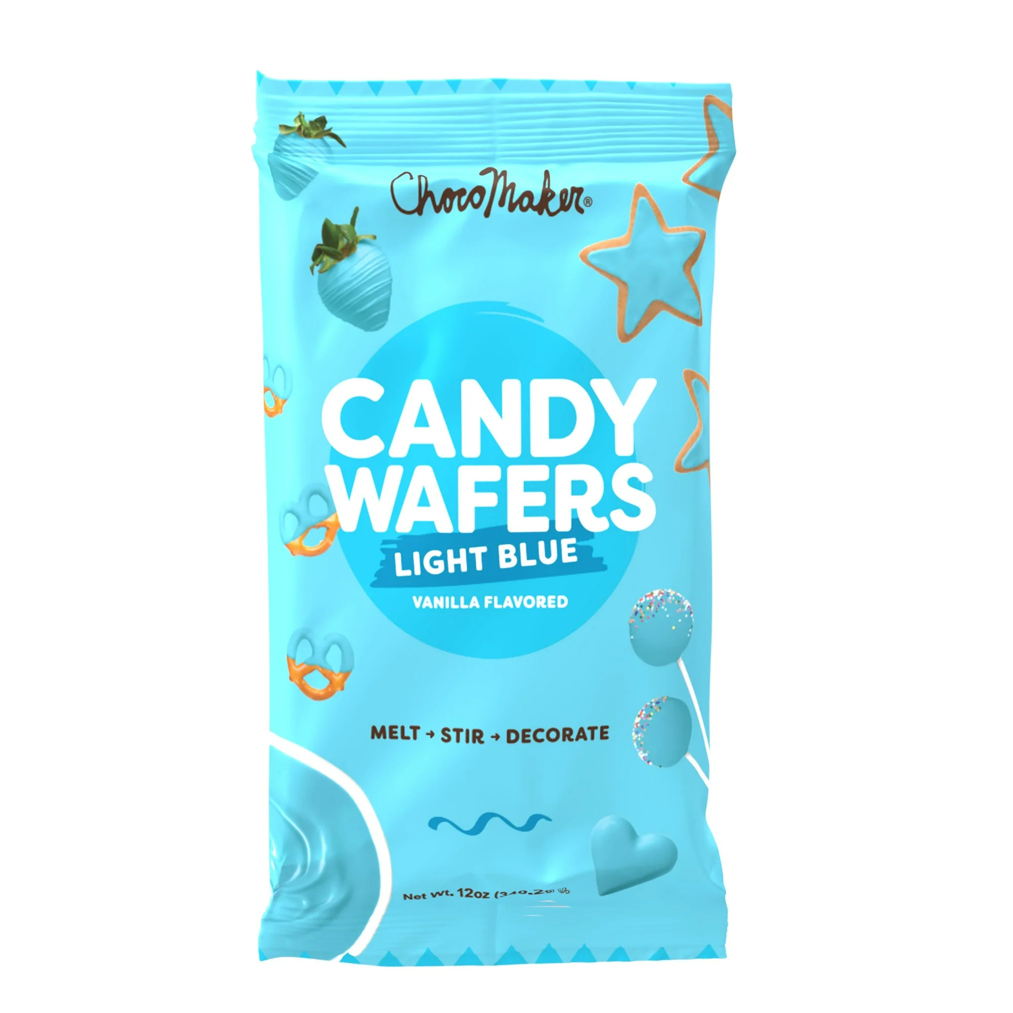 ChocoMaker Light Blue Vanilla Flavored Candy Wafer Melts, 12oz, Gluten Free | Walmart (US)