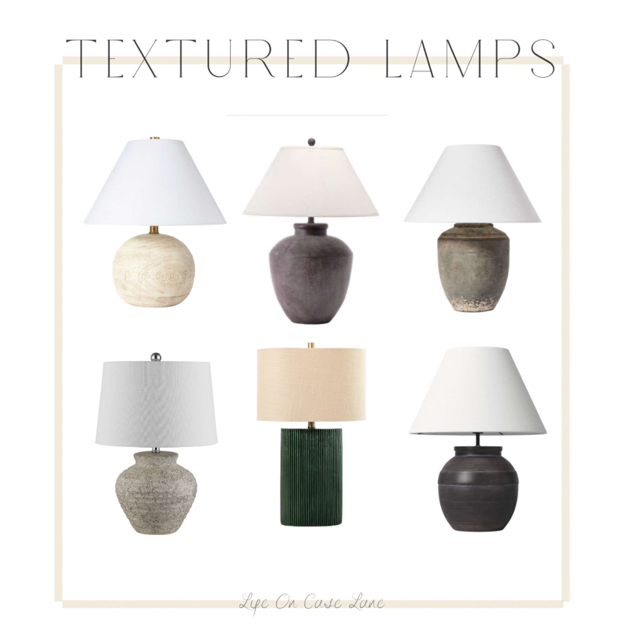 Textured lights, textured lamps, table lamps, modern decor, transitional decor 

#LTKhome