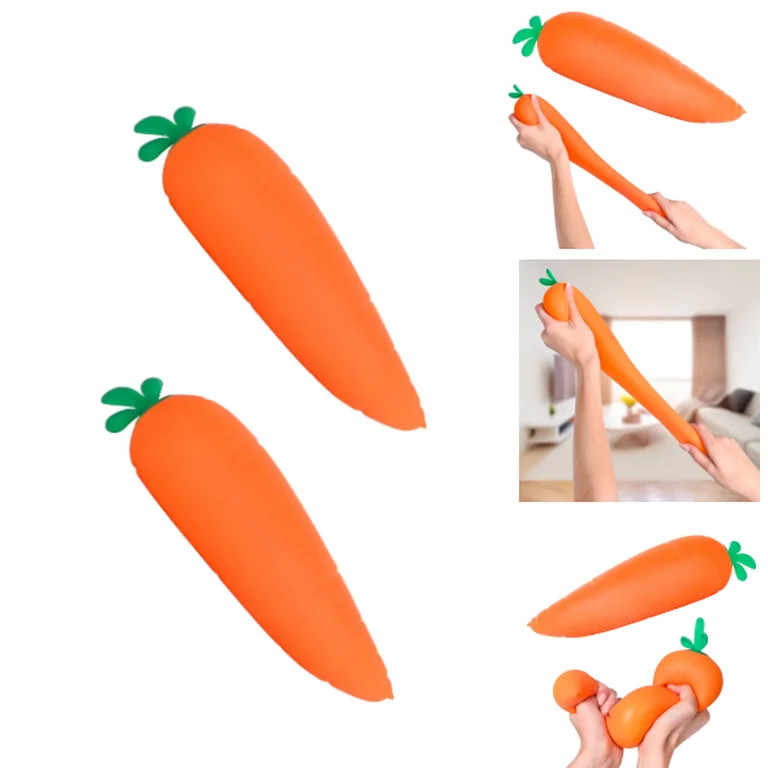 Carrot Stress Toys, Carrot Squishy, Squeeze Fidget for Adults Novelty Office Decor & Relaxation T... | Walmart (US)