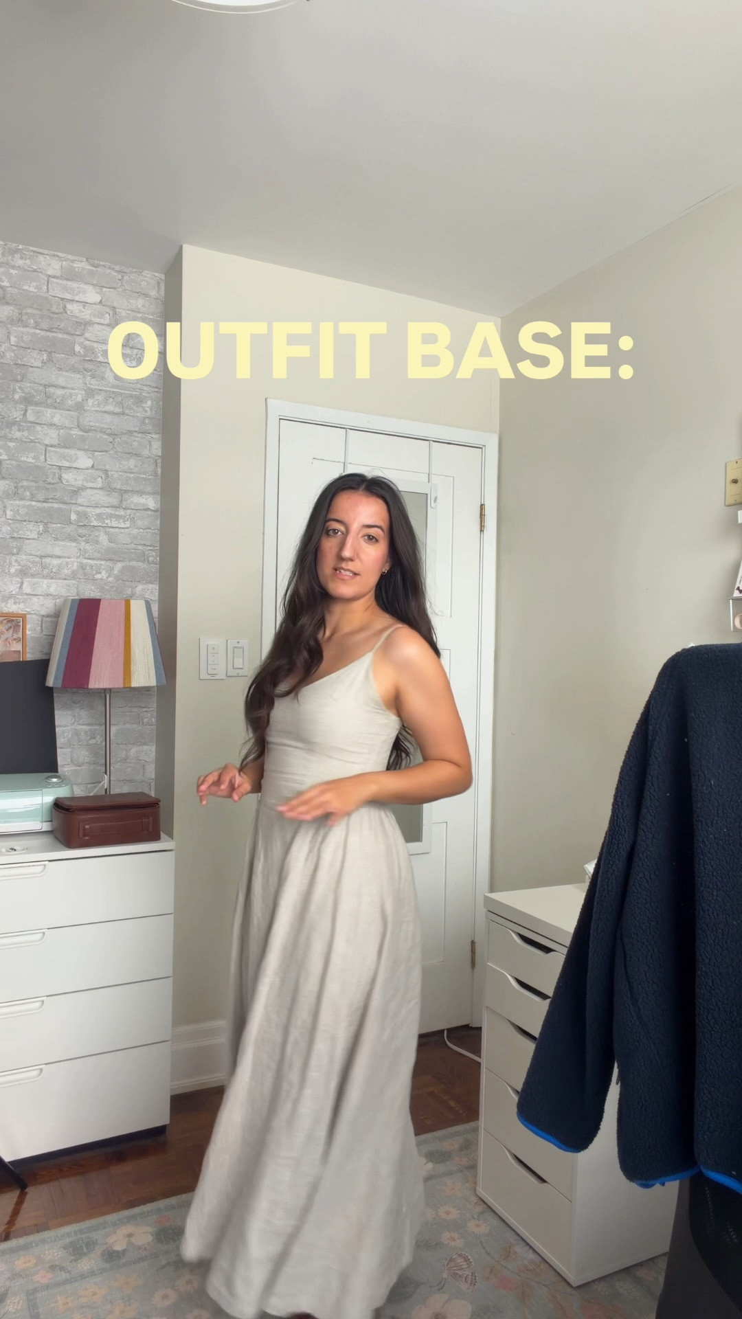 Our closets deserve creative energy too 👏😅

Even though I love this dress, I always find myself wearing it with minimal accessories or a cardigan ….I never thought to use this denim vest on top of it but I think it transforms the dress into a completely different vibe 👏

Do you actively try to make new outfit combos with the clothes you own?? I’m feeling inspired to make this more of a habit in my life….playing dresss up is fun 🥰

dress: @aritzia 
vest: @americaneagle 
lip combo: @loreal.canada 
tote bag/sunnies: @flyingtigerca 
blue ring: @aldo_shoes 
pjs: @indigo 

#wardroberefresh #summerdress