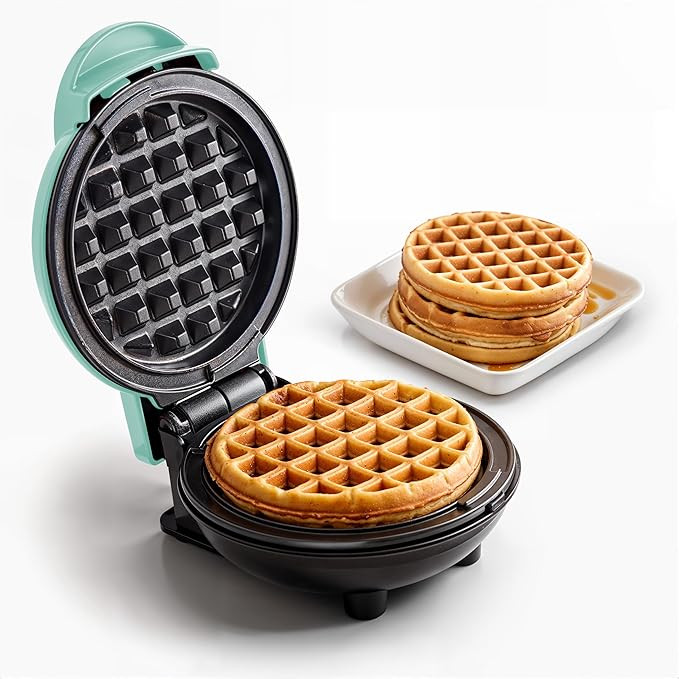 Elite Gourmet EWM015M Electric Nonstick 4.5-inch Mini Waffle Maker, Belgian Waffles, Compact Desi... | Amazon (US)