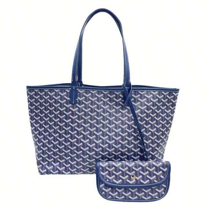 1pc Solid Herringbone PVC Simple Tote Bag, Suitable For Women Daily Use, Commuting, Outdoor, Dati... | SHEIN