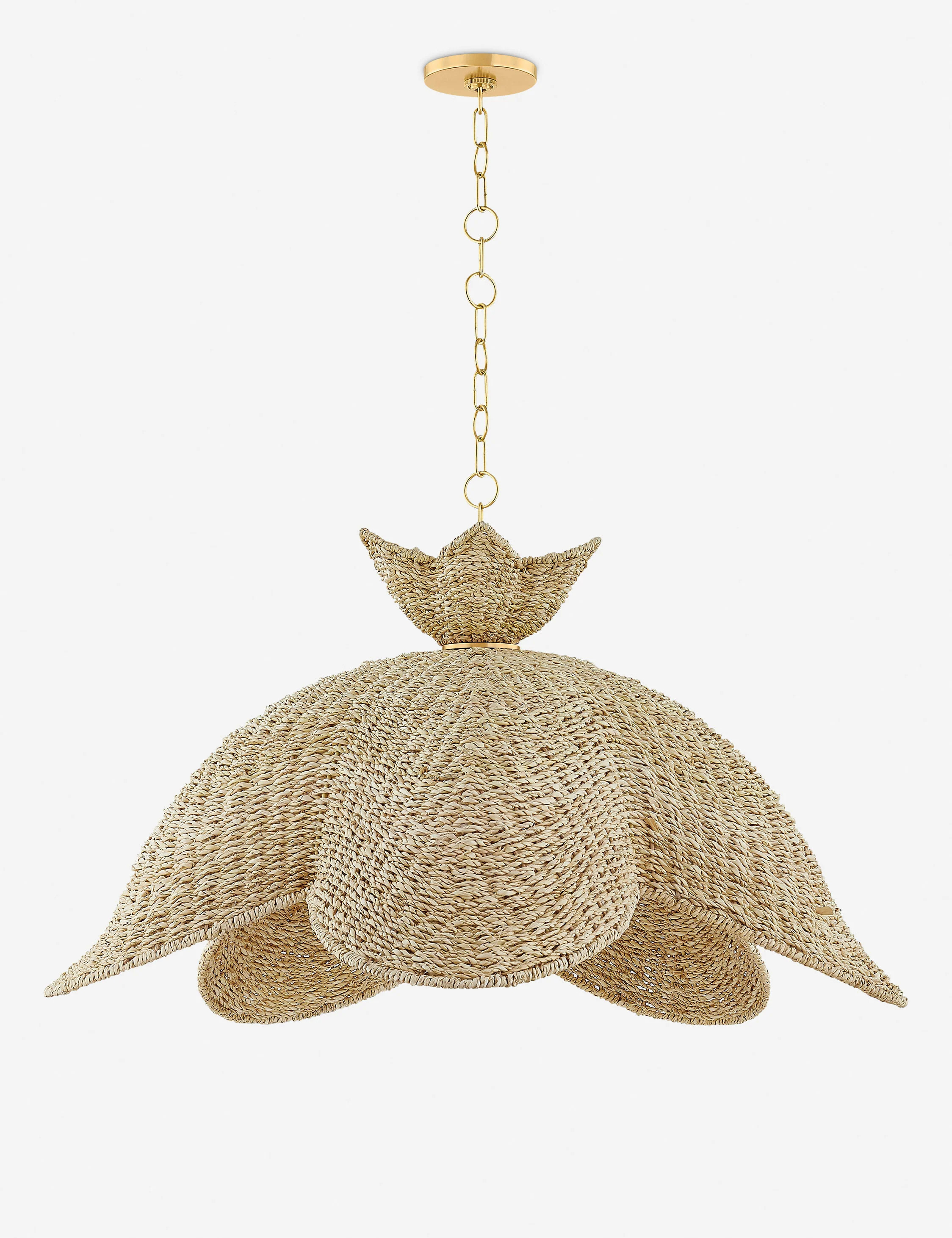 Calienne Pendant Light, Natural, 34"Dia | Lulu and Georgia 