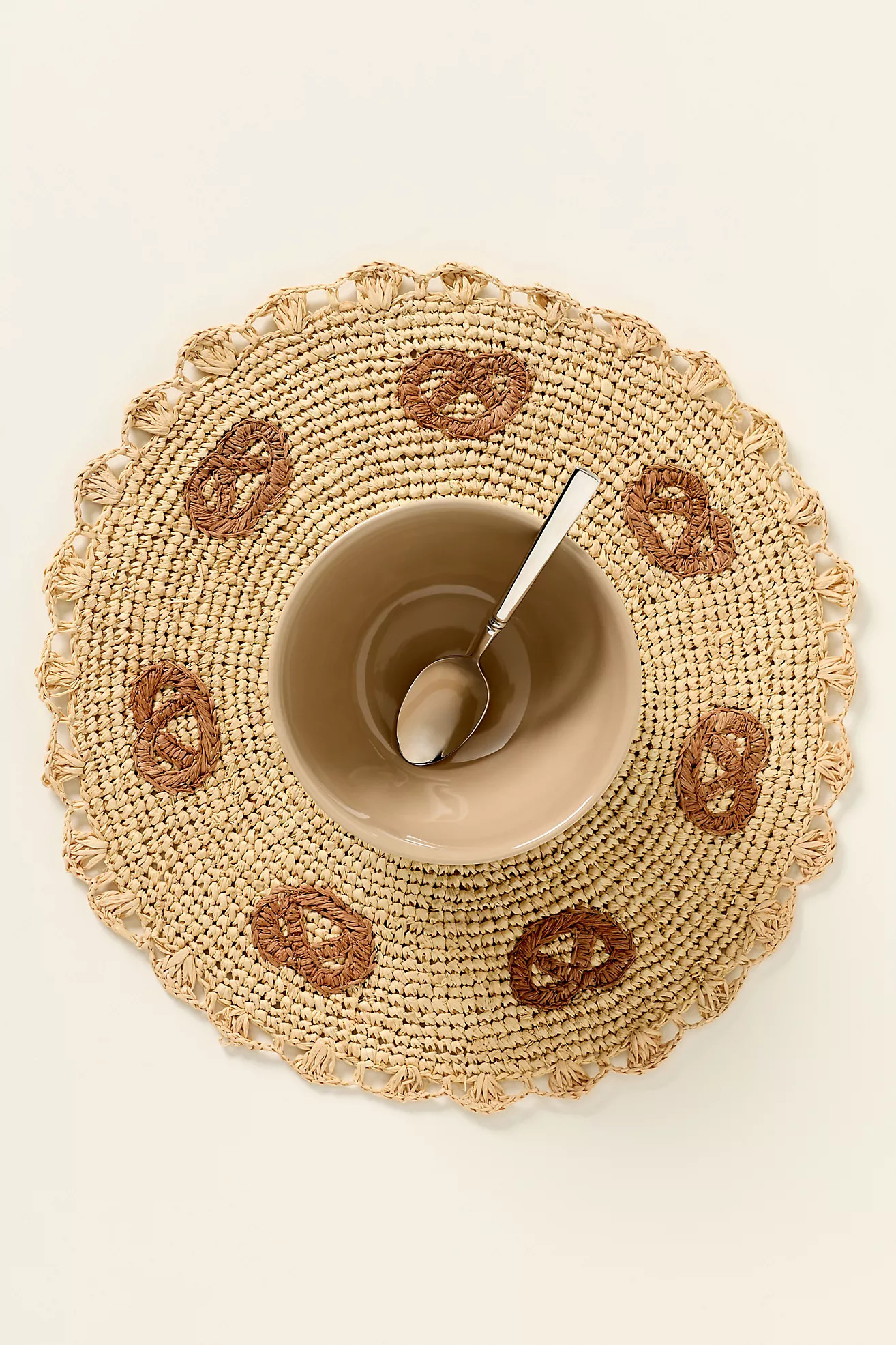 Payton James Handwoven Pretzel Placemat | Anthropologie (US)