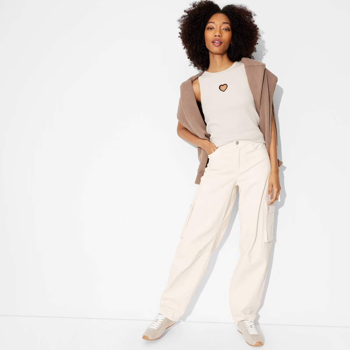 Women's Mid-Rise Barrel Cargo Pants - Wild Fable™ | Target