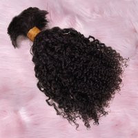 Human Hair Bulk Crochet Braiding Brazilian Remy Tight Curly No Weft Full To Bottom 100G/1Bundle Dhl/Fedex Fast Shipping | Etsy (US)
