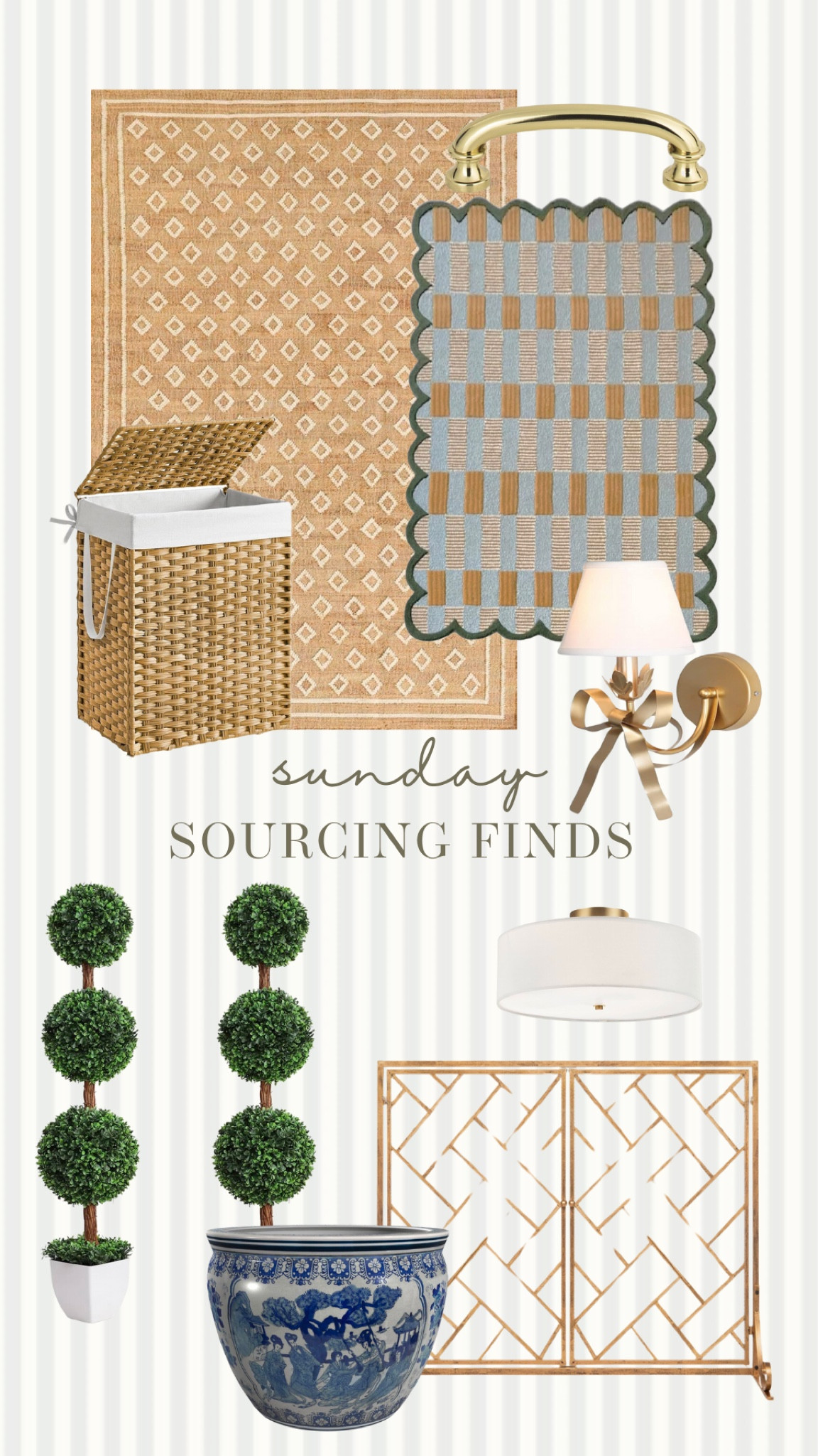 Amazon southern home decor finds! Faux topiary, sconce, hamper, fireplace screen, and rugs and more lighting!  

#LTKStyleTip #LTKFindsUnder100 #LTKHome