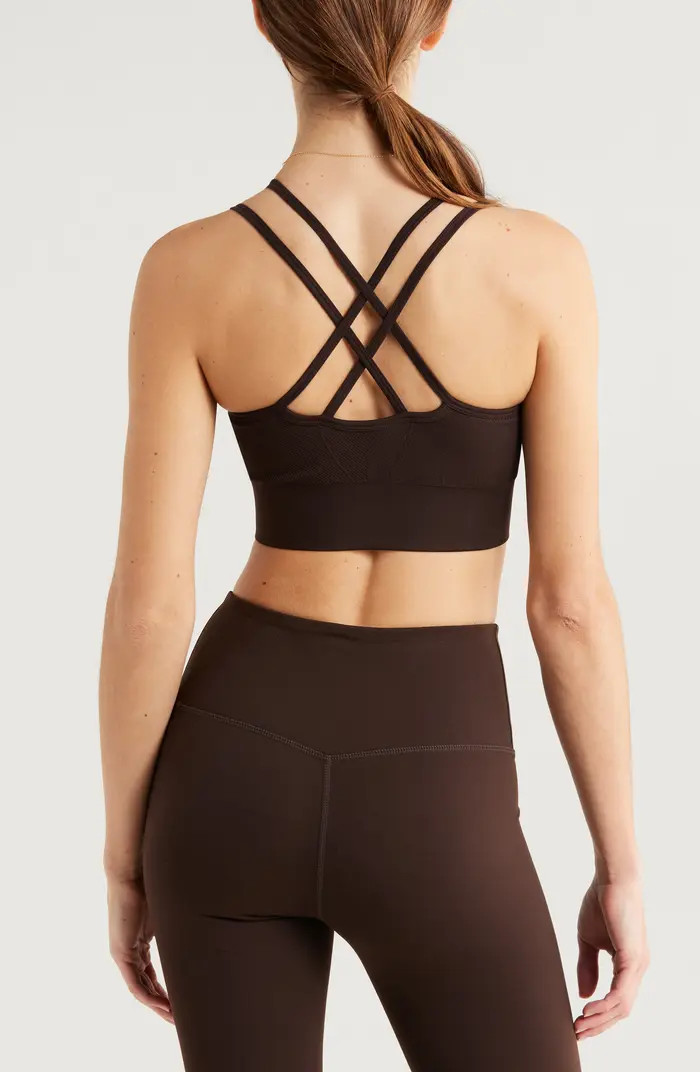 Seamless Strappy Sports Bra | Nordstrom