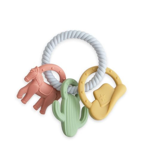mushie Silicone Western Teething Ring Toy | Amazon (US)