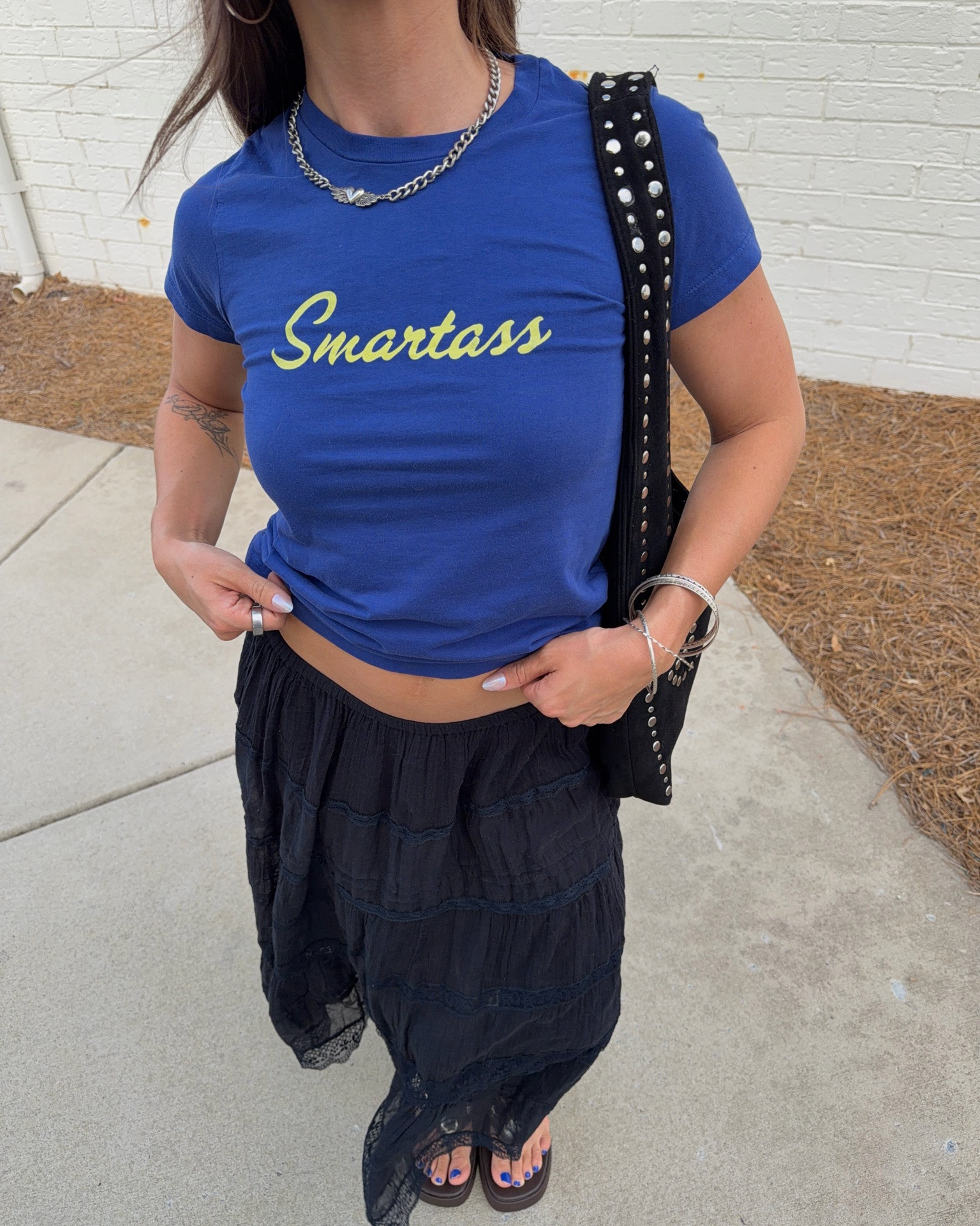 Xs in top! Skirt is free people #daydreamerla