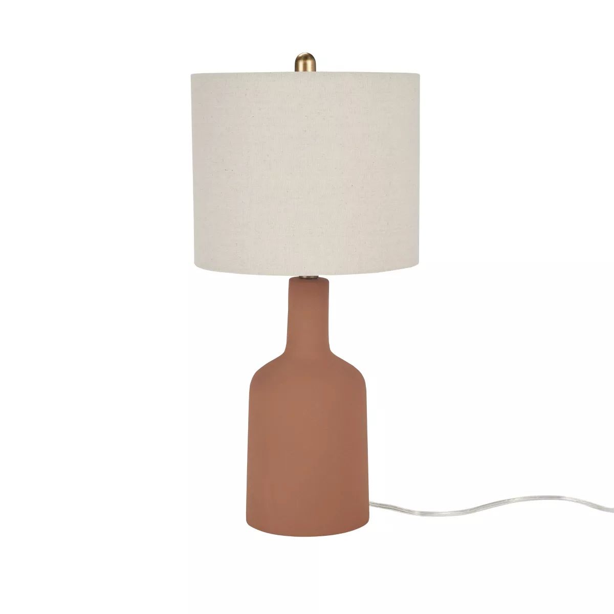 22" Terracotta Ceramic Table Lamp - Nourison | Target